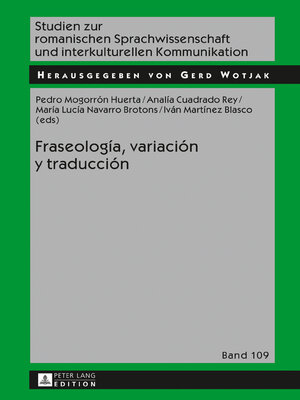 cover image of Fraseología, variación y traducción